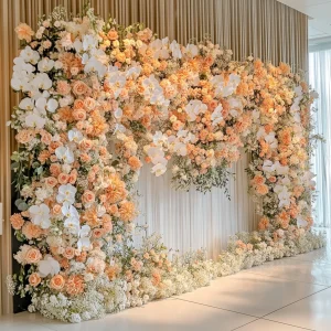 Flower Wall Backdrop and Wedding Backdrop for Events 2025
